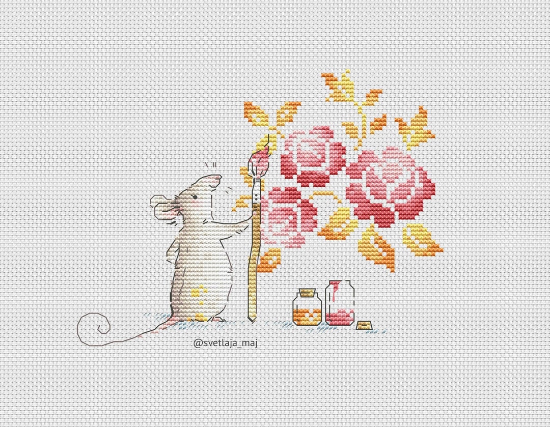 Ukrainian Artist Cross Stitch Pattern Digital Download Ukraine - Etsy