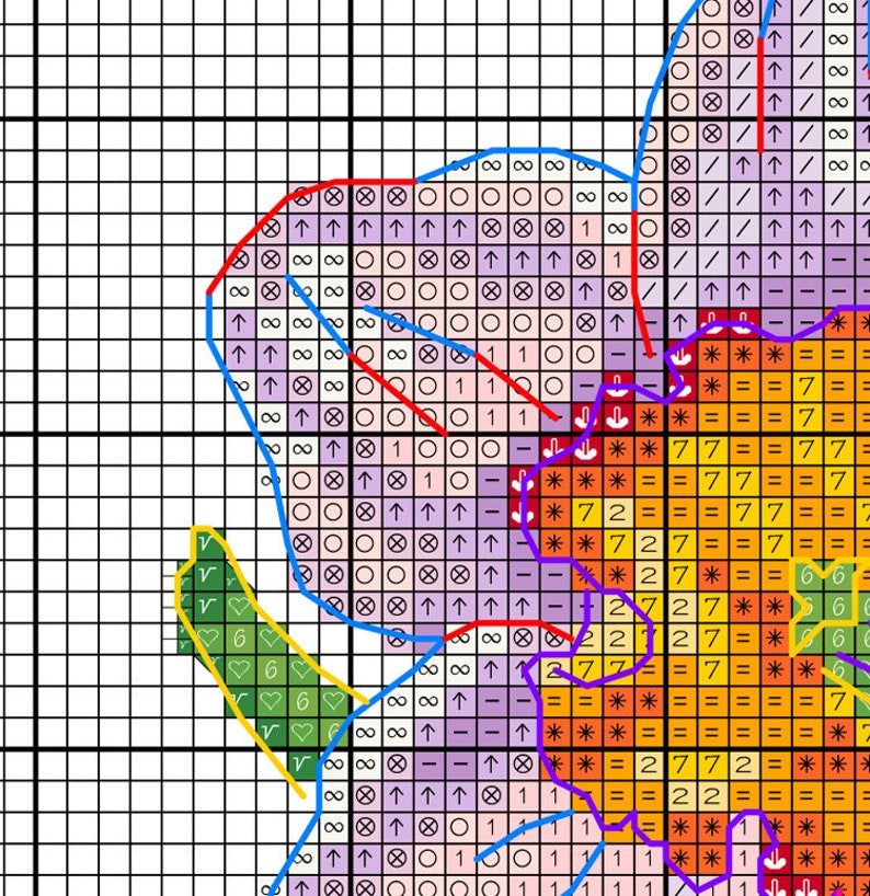 Daffodil cross stitch pattern flower instant download pdf | Etsy