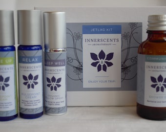 Jetlag Kit - Aromatherapy Kit with Pillow Spray and Pure Essential Oils Blends