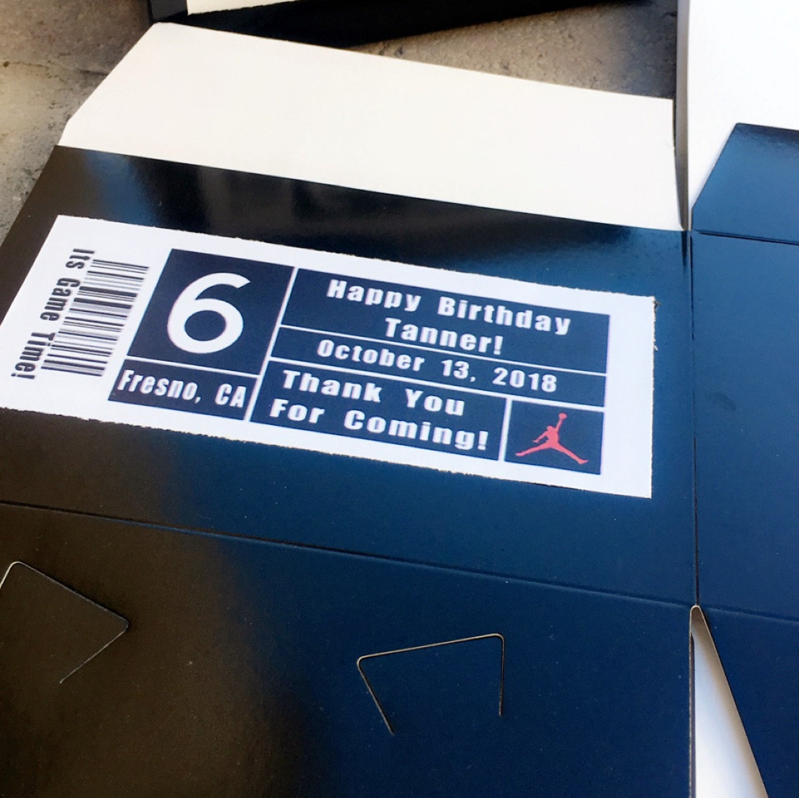 Jordan Shoe Box Party Favor Etsy