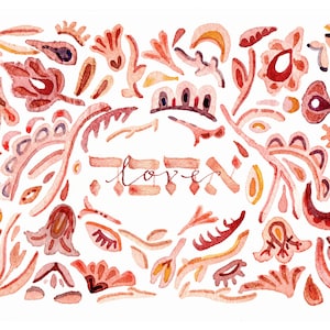 Ahava (Love) Print
