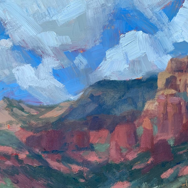 Anticipation - Sedona Plein Air - Landscape Oil Painting