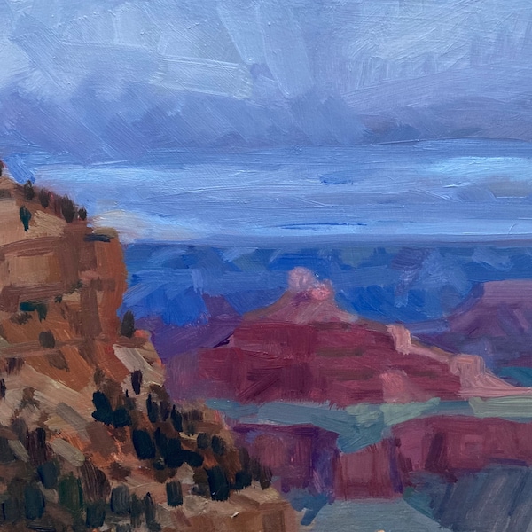 Maricopa Point - Grand Canyon Plein Air - Landscape Oil Painting