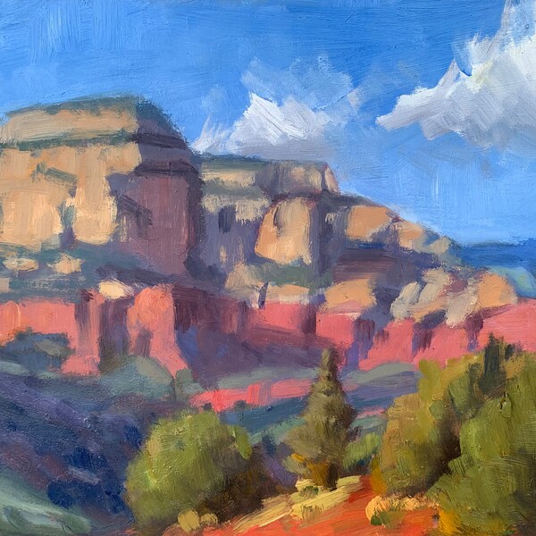 Medicine Journey - Sedona Plein Air - Landscape Oil Painting