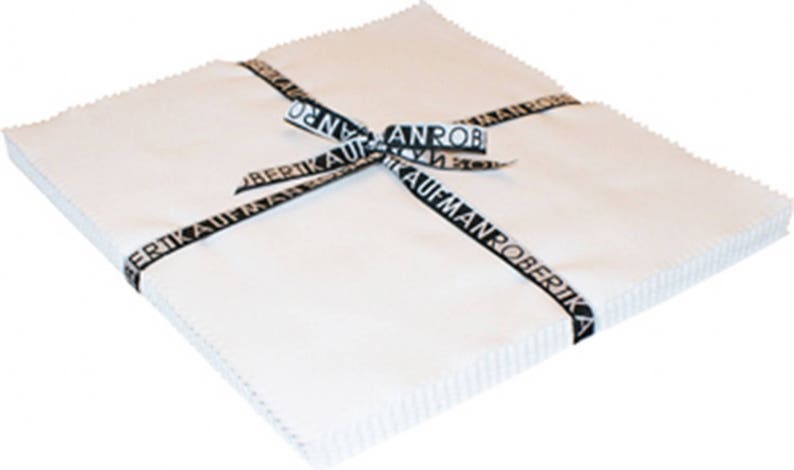 Kona Solids White 10 Squares 42 pcs