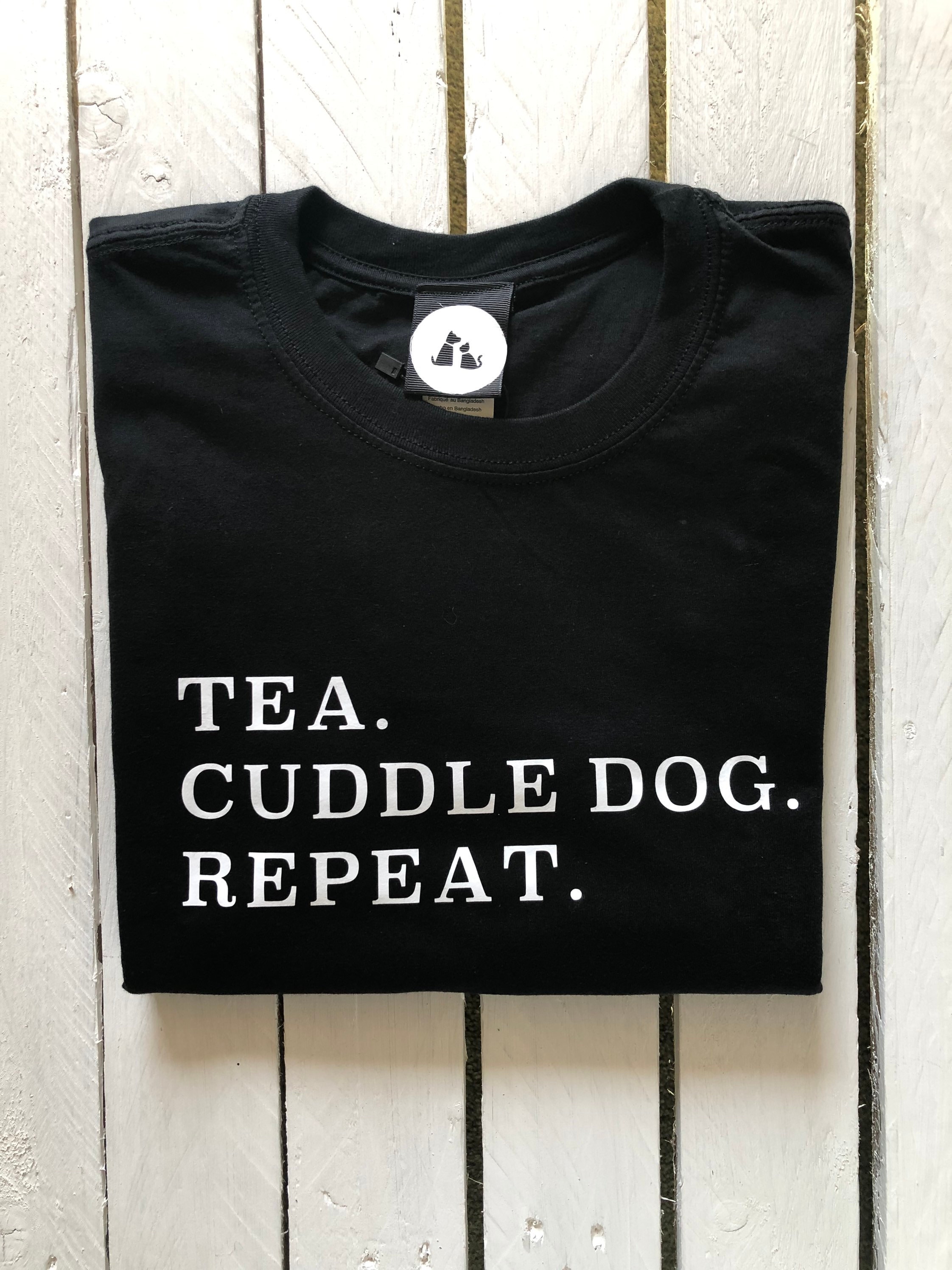 Perfect Gift Tea Cuddle Dog Repeat Sweatshirt Dog Lover Aesthetic Pullover