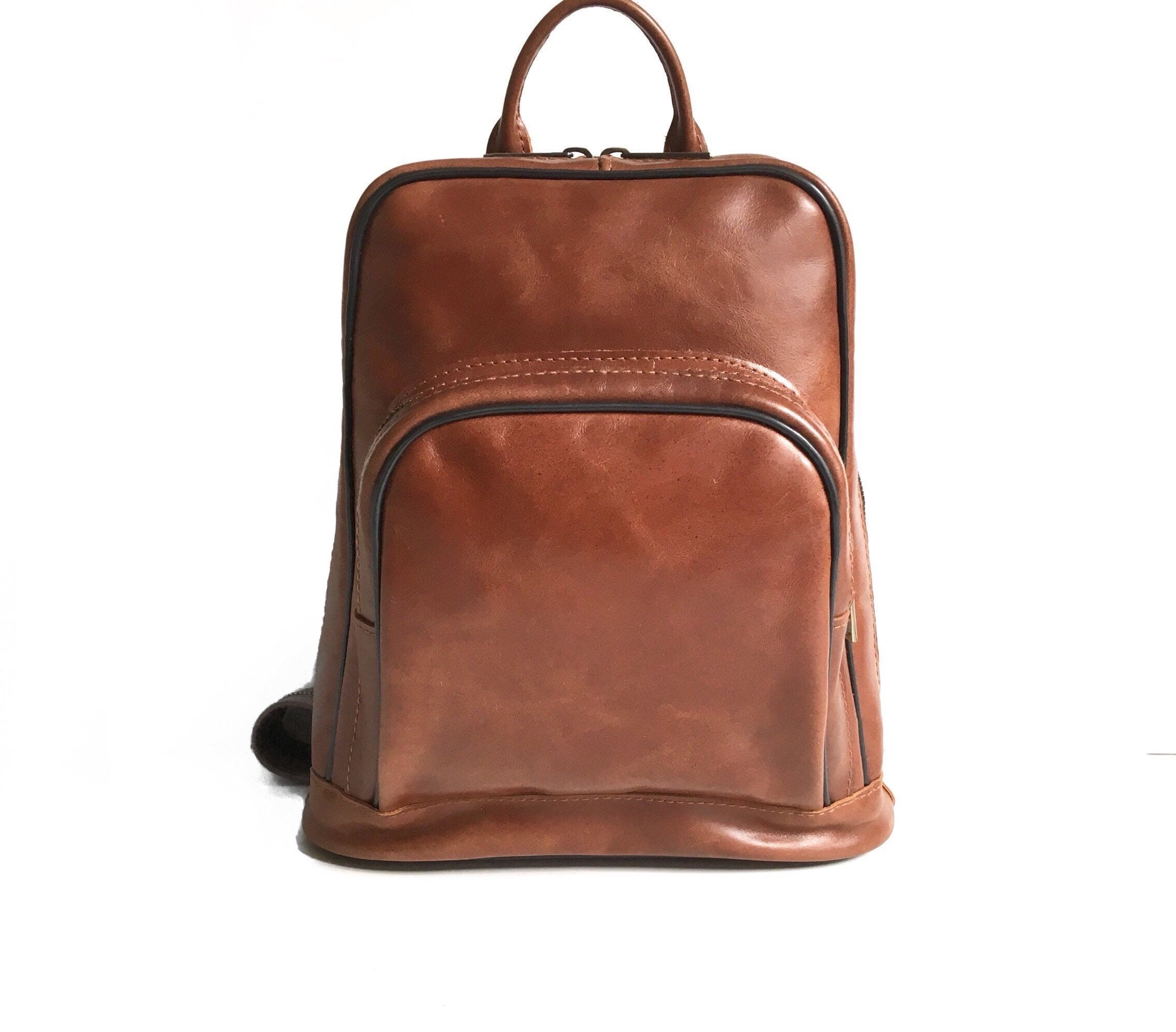 [MCLANEE] 都市感性 546 Tika Backpack (BROWN) Leather Women Backpack Shoulder Bag Medium Size Brown