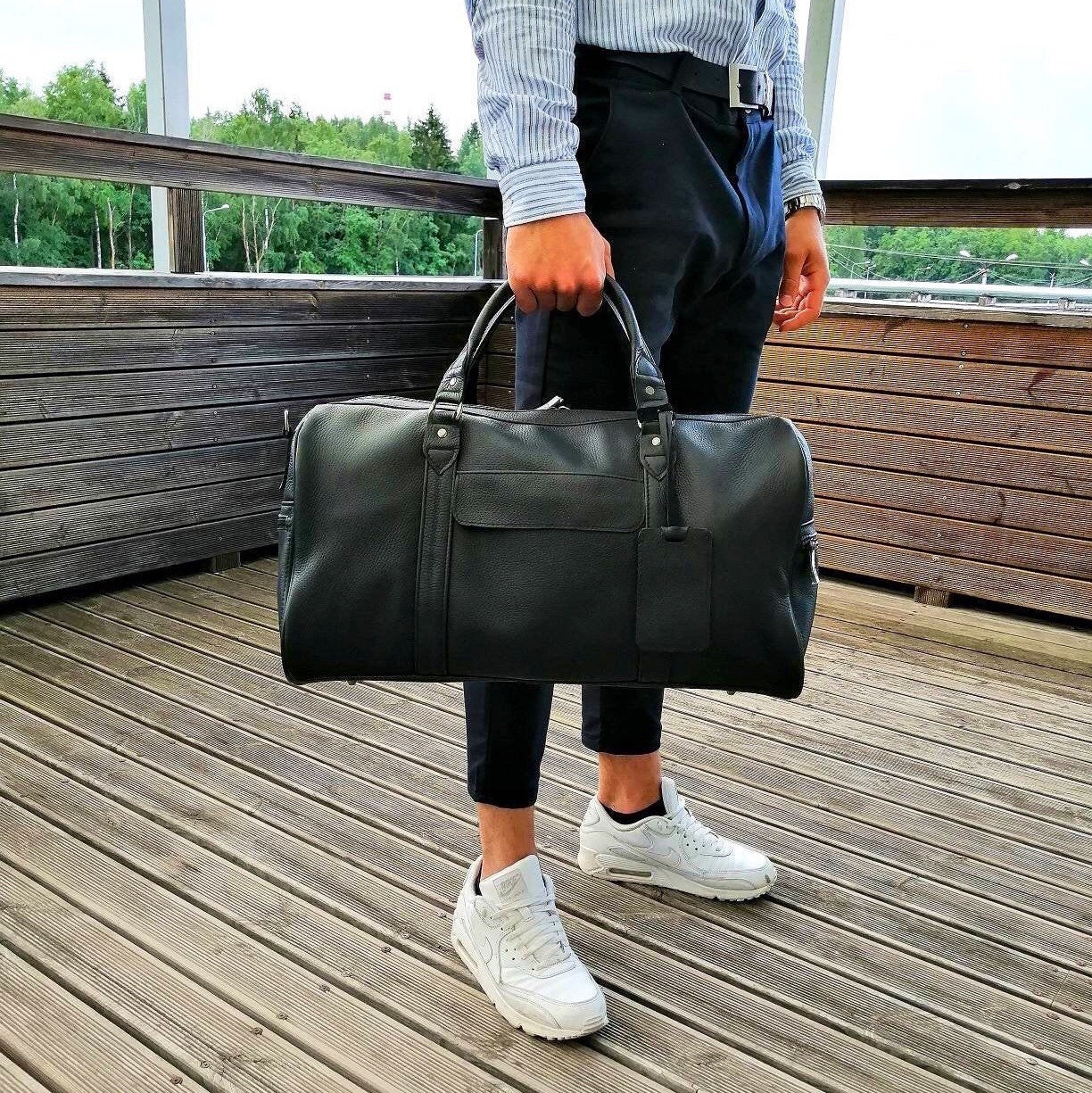NUTEMPEROR - PU LEATHER BAG (BLACK) | RADD LOUNGE