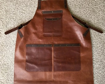 Leather apron for men and women Craft apron Work apron for woodworking, blacksmithing Butcher apron Chef apron Personalized apron