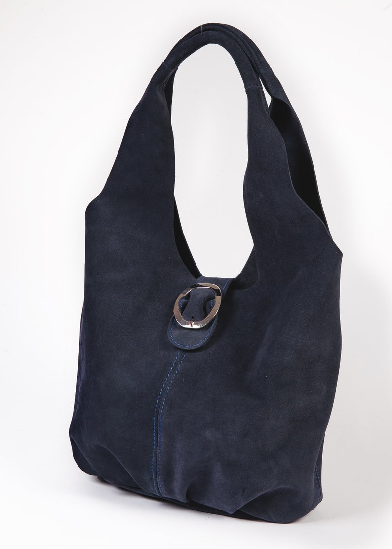 Suede Leather Hobo Bag Women Shoulder Bag Leather Handbag Leather ...