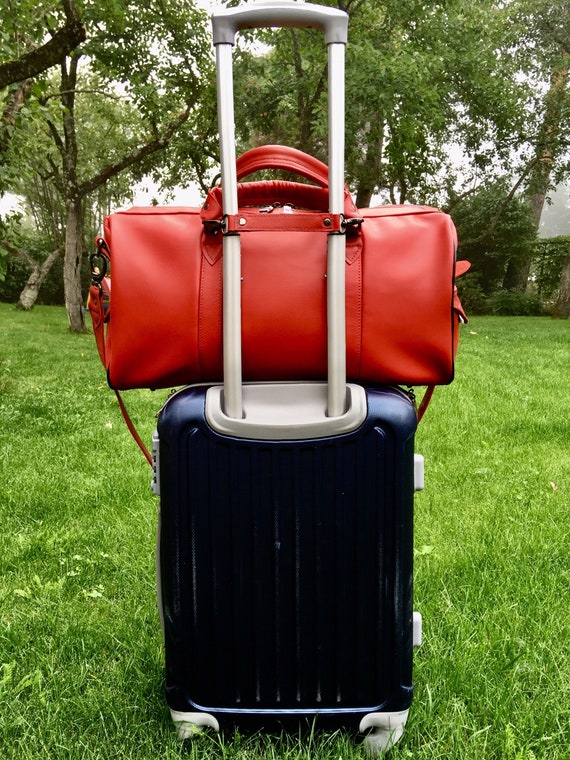 Merry Christmas Travel Carry-on Luggage Weekender Bag Overnight Tote Flight Duffel In Trolley Handle