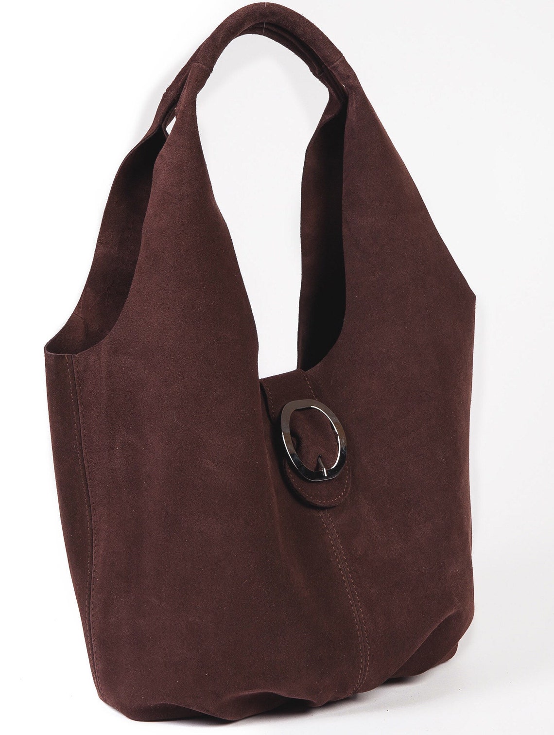 Suede Leather Hobo Bag Women Shoulder Bag Leather Handbag Etsy
