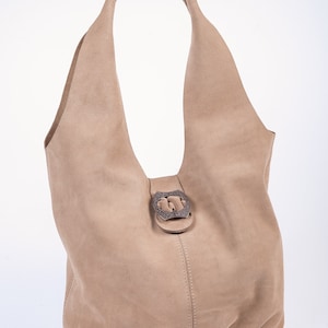 Wildleder Hobo Tasche Frauen Umhängetasche Leder Handtasche Leder Shopper Weihnachtsgeschenk Weiche große Wildleder Frauen Tasche