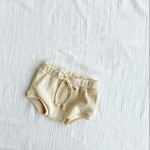 Cream Ribbed Bloomers NB - 5T
