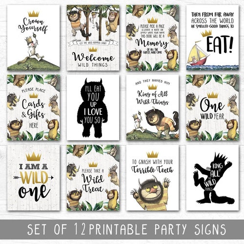 Where the Wild Things Are Printable Instant Download Hand - Etsy