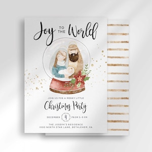 Editable Christmas Party Template for Instant Digital Download | 5x7