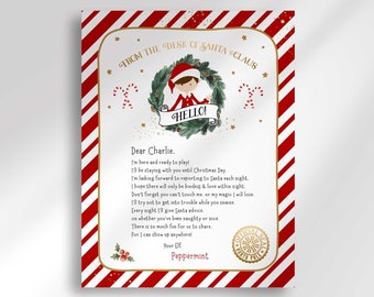 Editable Elf Welcome Letter, First Time Elf Letter,  From the Desk of Santa Claus, Elf Arrival Letter, EOT Arrival Ideas