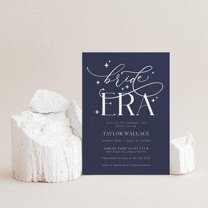 Editable Bride Era Bridal Shower Invitation Template Instant Download | Edit Yourself then Print or Text | In My Bride Era