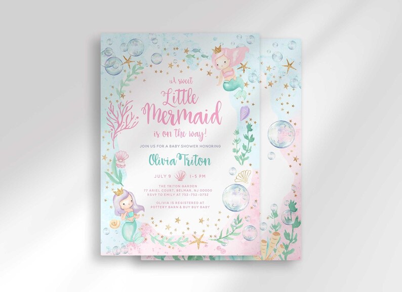 princess frog baby shower invitation
