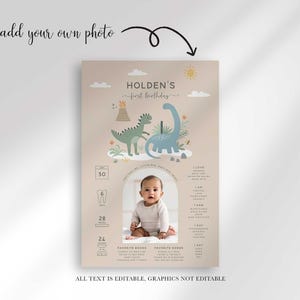 first birthday milestone chart