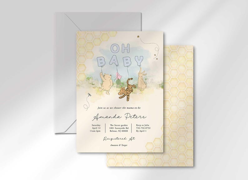 winnie the pooh invitation