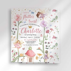 enchanted forest birthday invitation