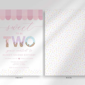 ice cream birthday invitation