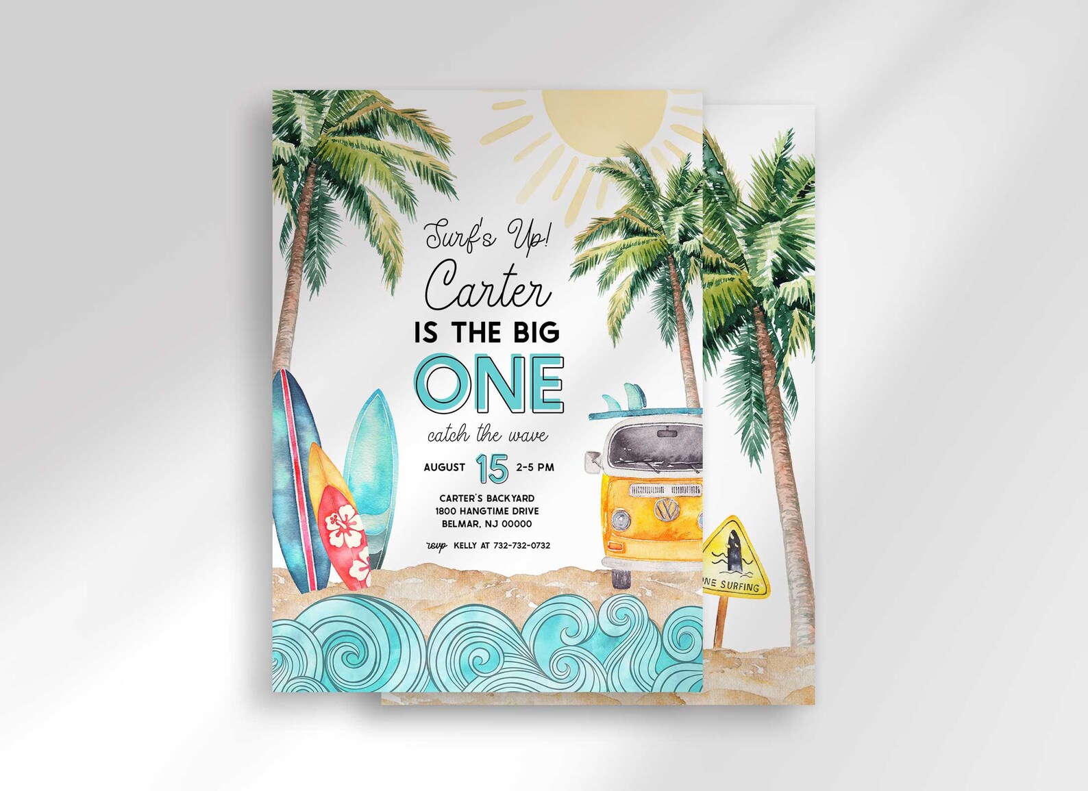 Editable the Big One Birthday Invitation Template Instant - Etsy
