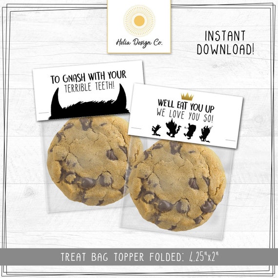 Where The Wild Things Are Treat Bag Wrappers | Toppers | Wild One Birthday | Baby Shower | Instant Download | Twins | Printable Il_570xn