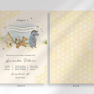 little hunny on the way invitation