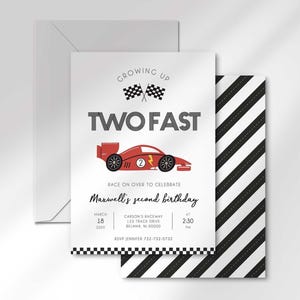 race car birthday plates