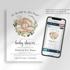coed baby shower invitation
