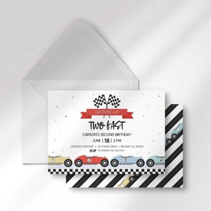 2 fast race car invitation