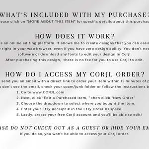 corjl instructions