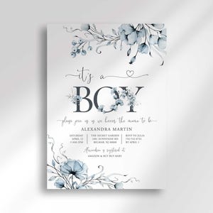 its a boy baby shower invitation