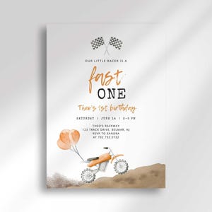 Dirt Bike Birthday Invitation