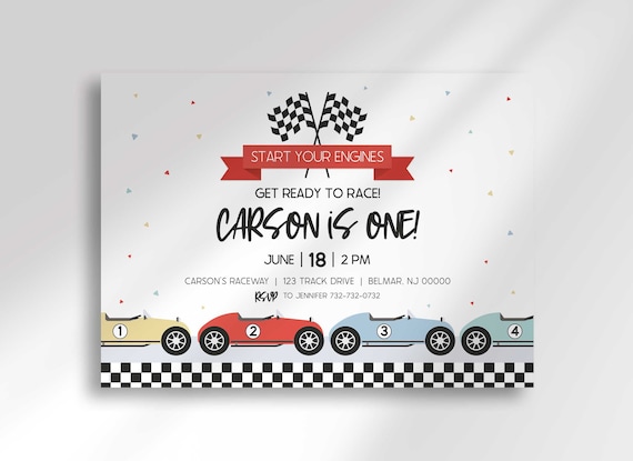 Editable Race Car Birthday Invitation Template To Edit At Corjl editable-race-car-birthday-invitation-template-to-edit-at-corjl