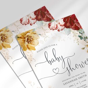 baby shower invitation girl