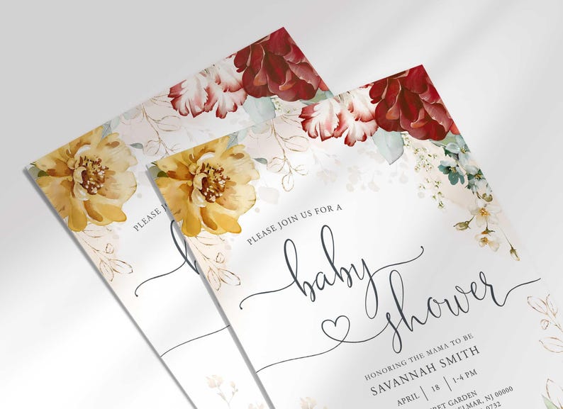 baby shower invitation girl