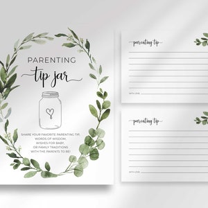 Conseils pour les futurs parents sur le signe d'une succulente baby shower | Jeu de Baby Shower | Téléchargement instantané | Imprimable 8 x 10