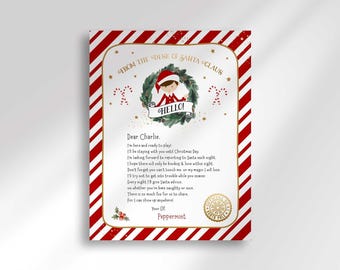Customizable Elf Welcome Letter from Santa's Desk - First-Time Arrival, Shelf Ideas, Christmas Tradition