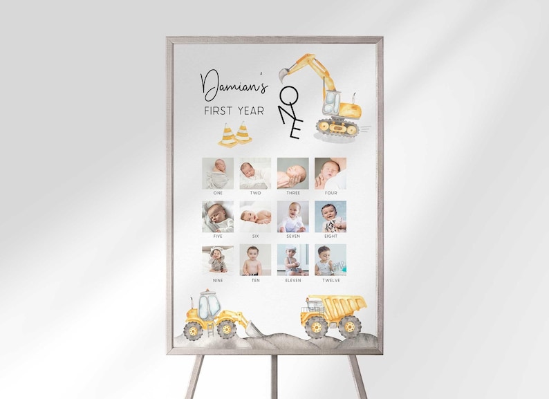 construction birthday milestones