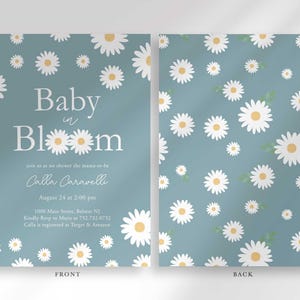 retro baby shower invitation