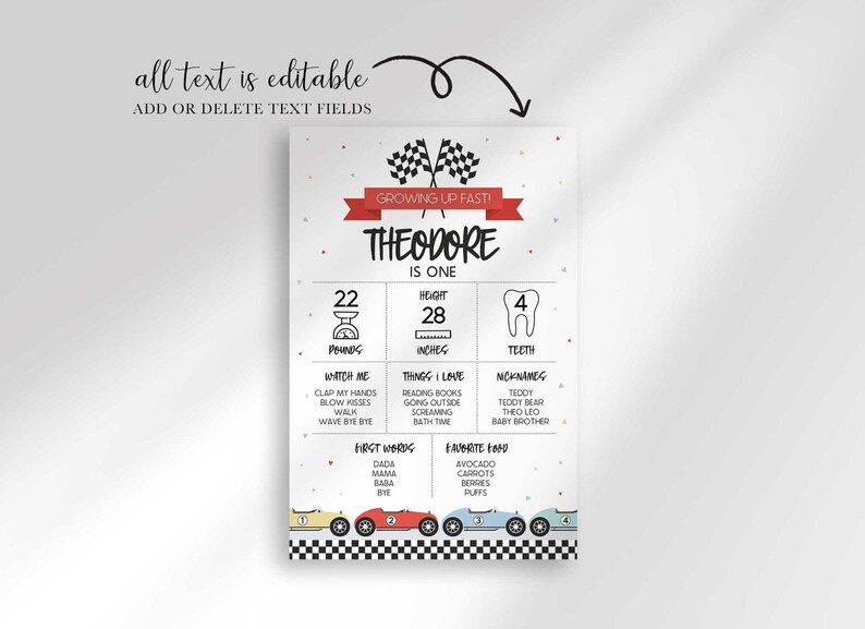 Retro Race Car Milestone