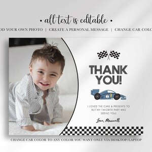 can't catch me I'm three thank you card