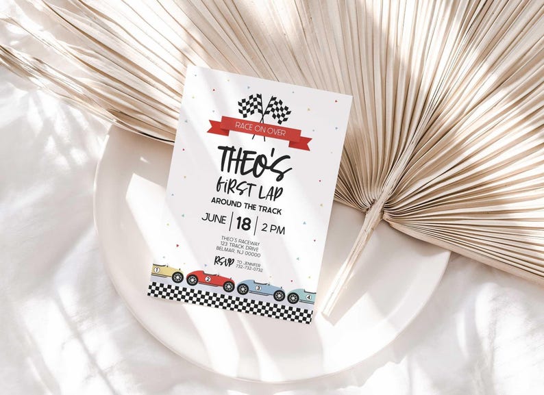 race car party decor