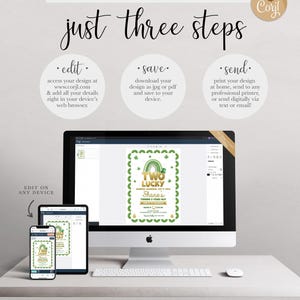 free demo two lucky birthday invitation