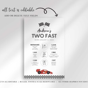 two fast milestone chart