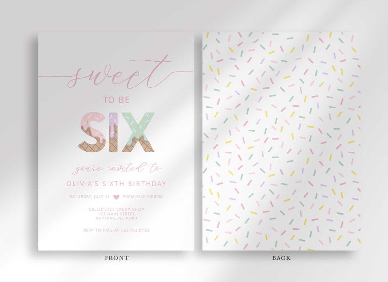 sprinkles invitation