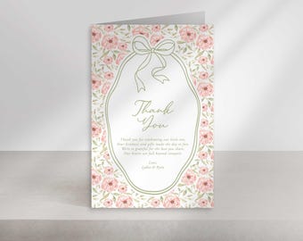 Baby in Bloom Shower Thank You Card (Digital Download)